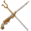 Мушкет «Au revoir»||Туго забиваешь заряд в дуло, втыкаешь упор в землю, аккуратно прицеливаешься в противника... Au revoir!
|||Уровень предмета: 23